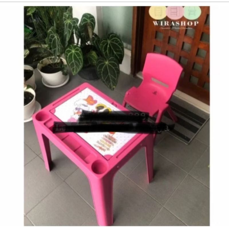 Meja Belajar Anak Set Kursi Olymplast