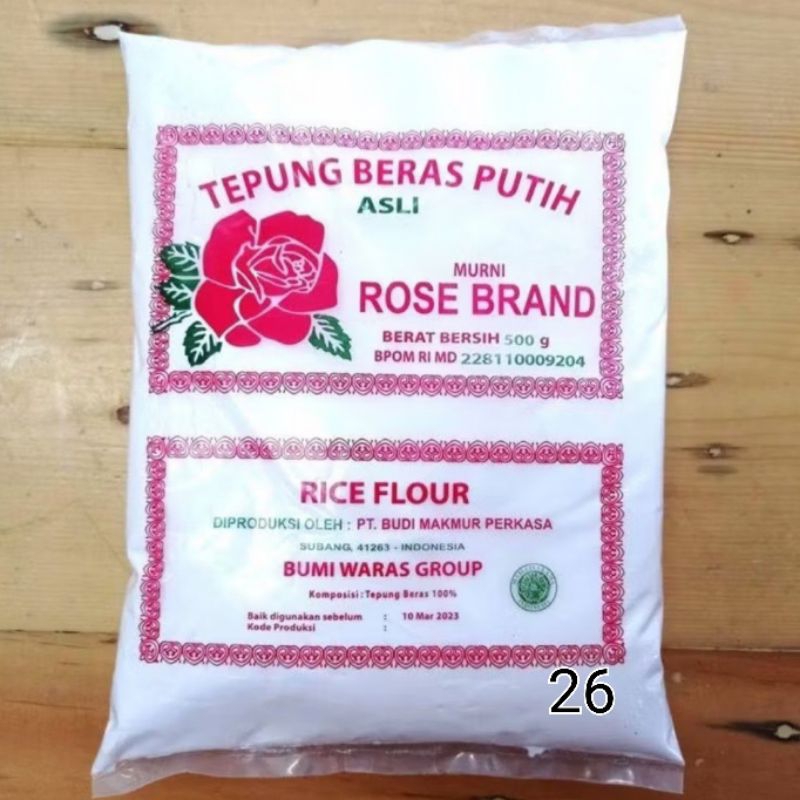 

TEPUNG BERAS PUTIH ROSE BRAND 500grm