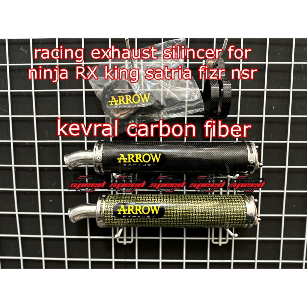 Silincer silencer knalpot ninja r rr ss satria rx king fizr nsr  2tak arrow racing exhaust