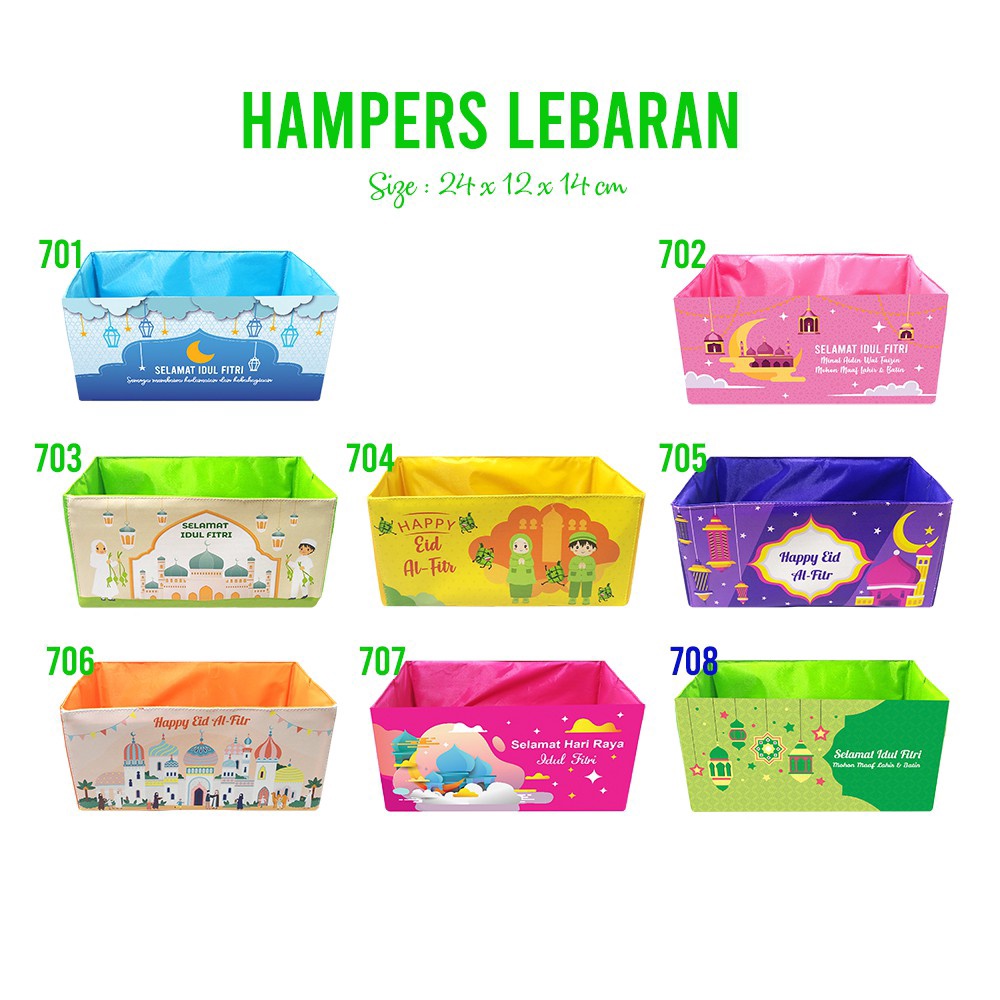 

NEW VARIAN Box Hampers Lebaran Parcel Kotak Hantaran Lebaran Souvenir Idul Fitri Gift Box