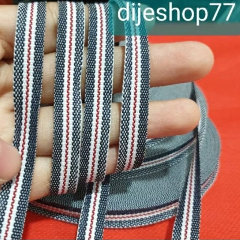 Pita Selvedge Denim Line Jeans list gradasi 1 cm / Harga Per 1 Meter