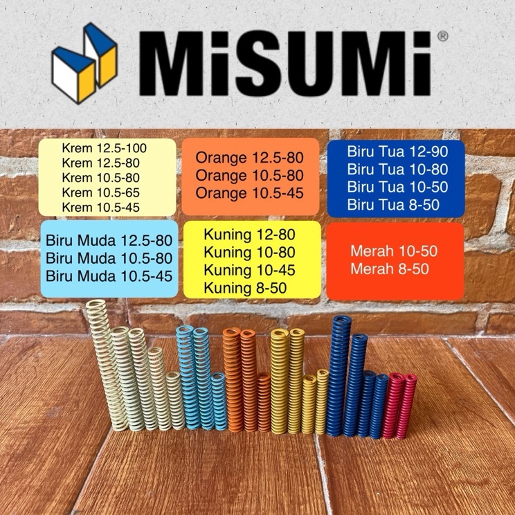 Grosir Untung  Per misumi original Japan 1 spring misumi japan misumi bulat menggunakan kemasan