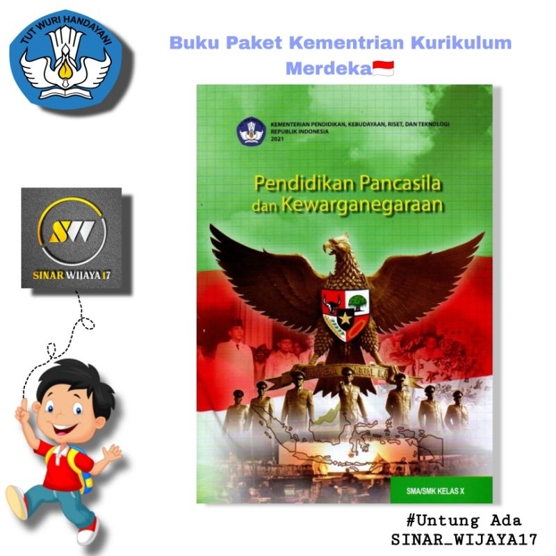 Buku Paket PKN / Pendidikan Pancasila Dan Kewarganegaraan Kelas 10 Sma Kurikulum Merdeka  Kementrian