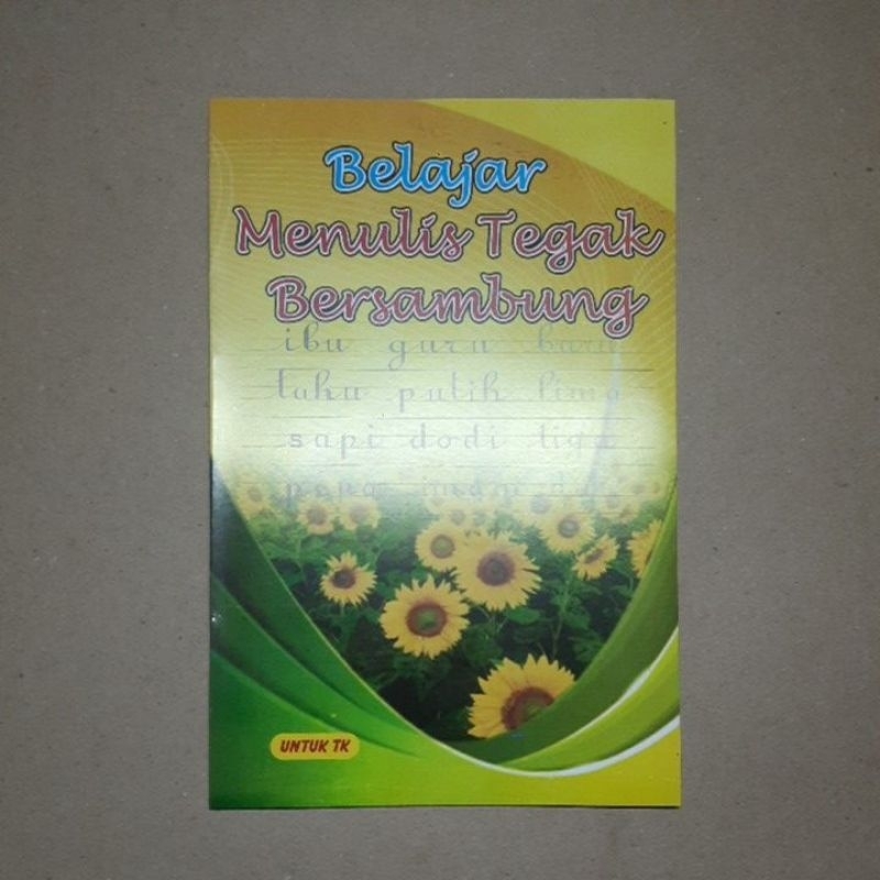 

buku belajar menulis tegak bersambung untuk tk / buku tk / buku sekolah / latihan tegak bersambung