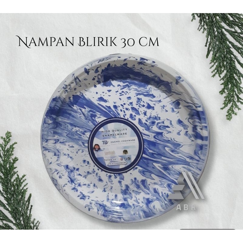 PIRING NAMPAN ENAMEL BLIRIK 30 CM