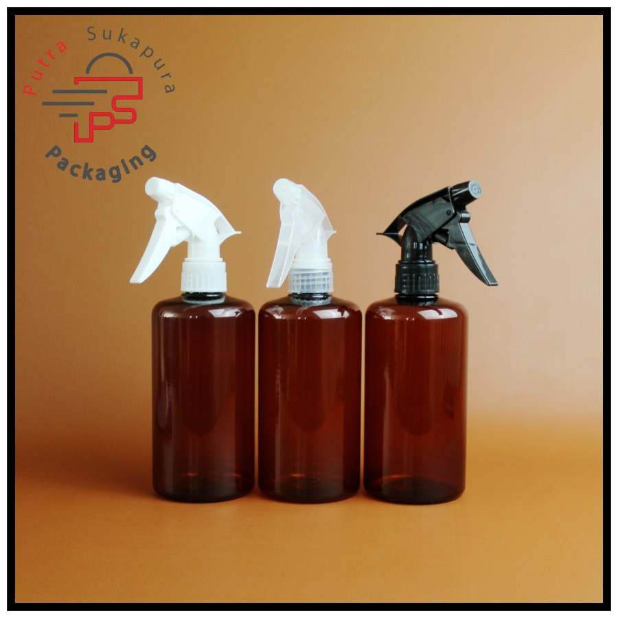 Botol spray triger 500ml amber/botol kispray big triger 500ml
