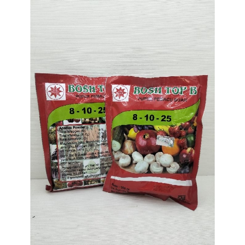 PROMO PUPUK BUAH BOSH TOP B 8-10-25 500GRAM bos top