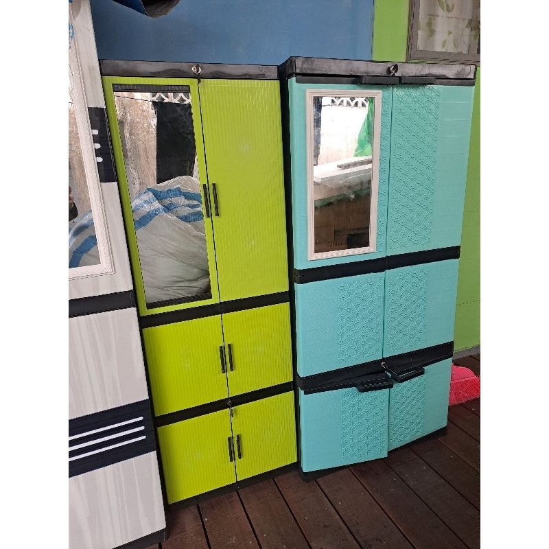 lemari plastik gantung + rak mini plastik