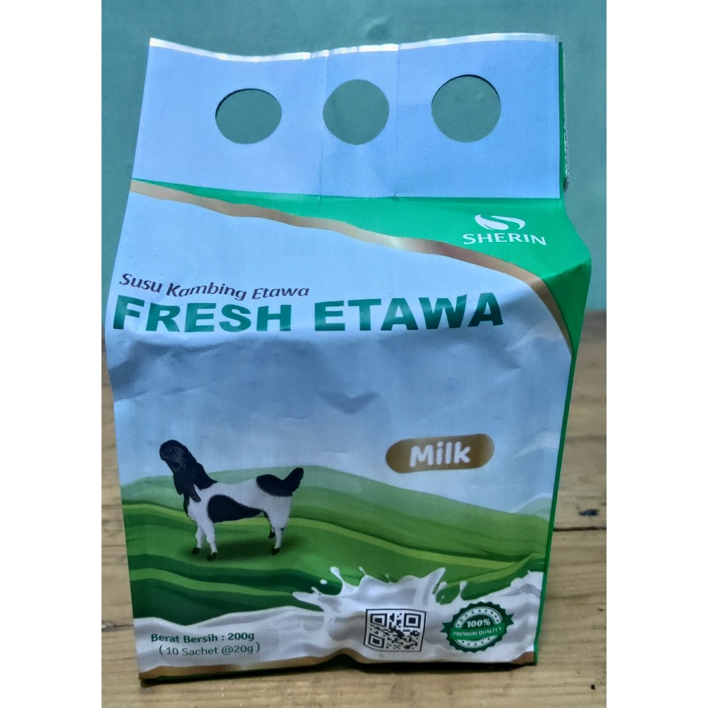 

Susu Kambing Etawa Sherin 200 Gr, 10 Sachet