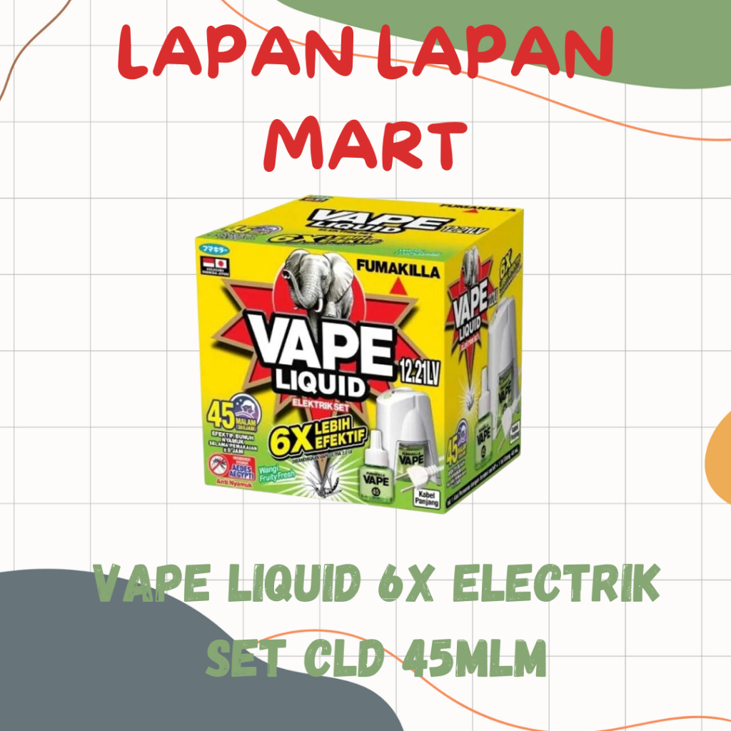 Vape Liquid 6x Electrik Set CLD 45mlm