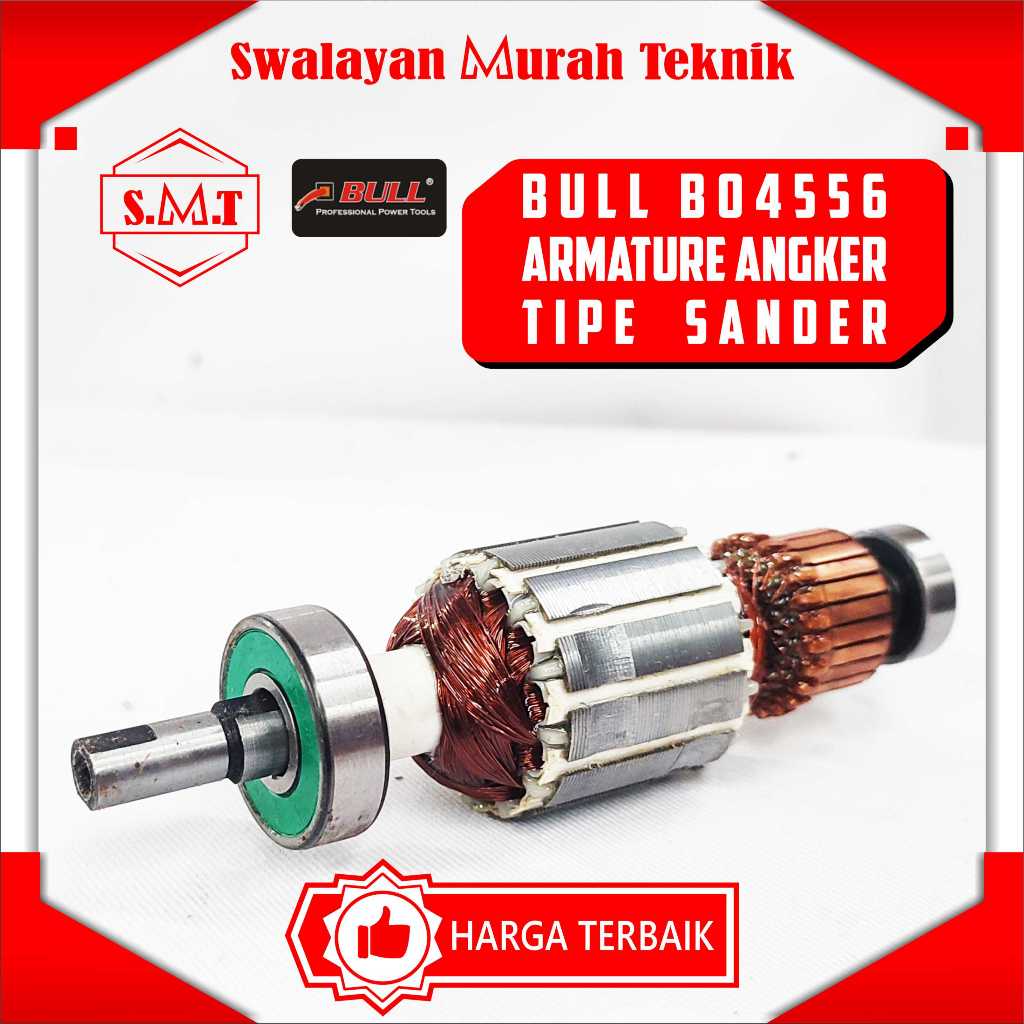BULL Armature Angker Angkur Untuk Mesin Amplas Makita BO 4556 BO4556