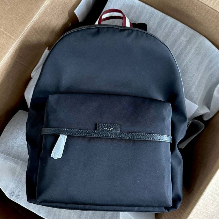 Bally code nylon backpack