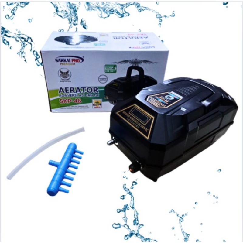 SAKKAI PRO SKP 48 POMPA UDARA AIRPUMP AERATOR KONVERSI AC DC