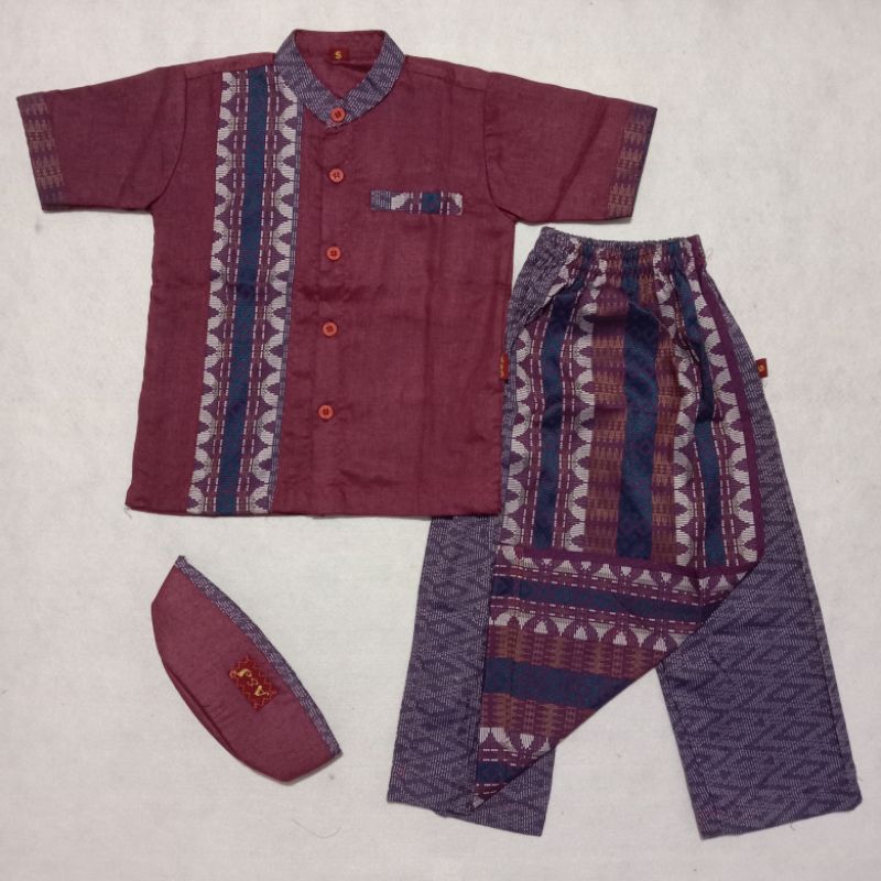 koko sarkoci anak A&J lengan pendek