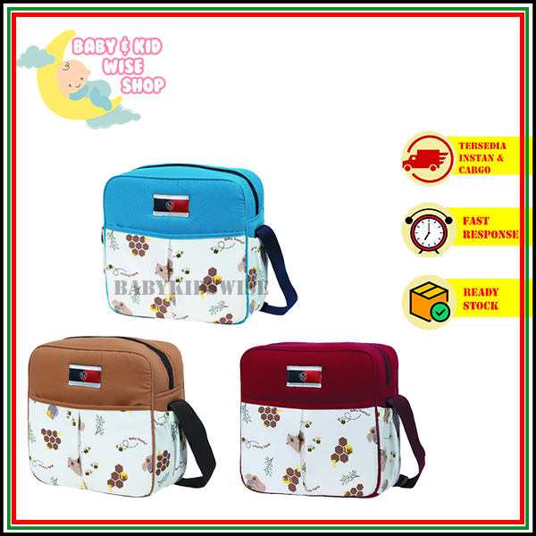 Baby Scots Tas Diaper Bayi Kecil Honey Bear BST9101