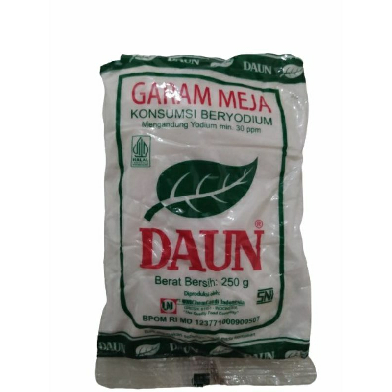 

DAUN Garam Meja 250 gr