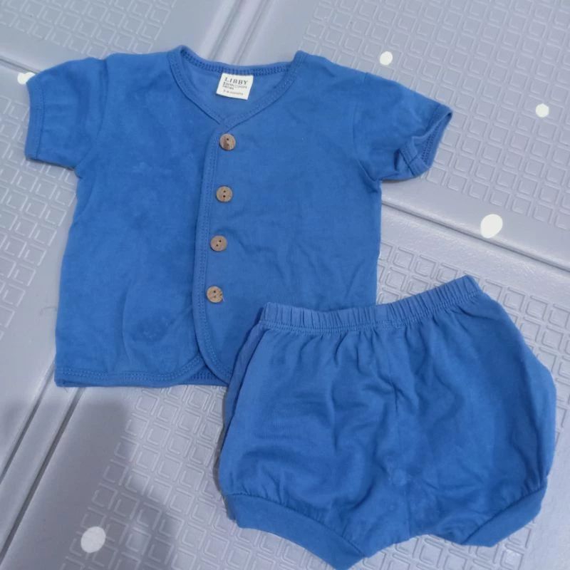 preloved setelan baju bayi Libby Bonbon fluffy flufy 3-6 bulan