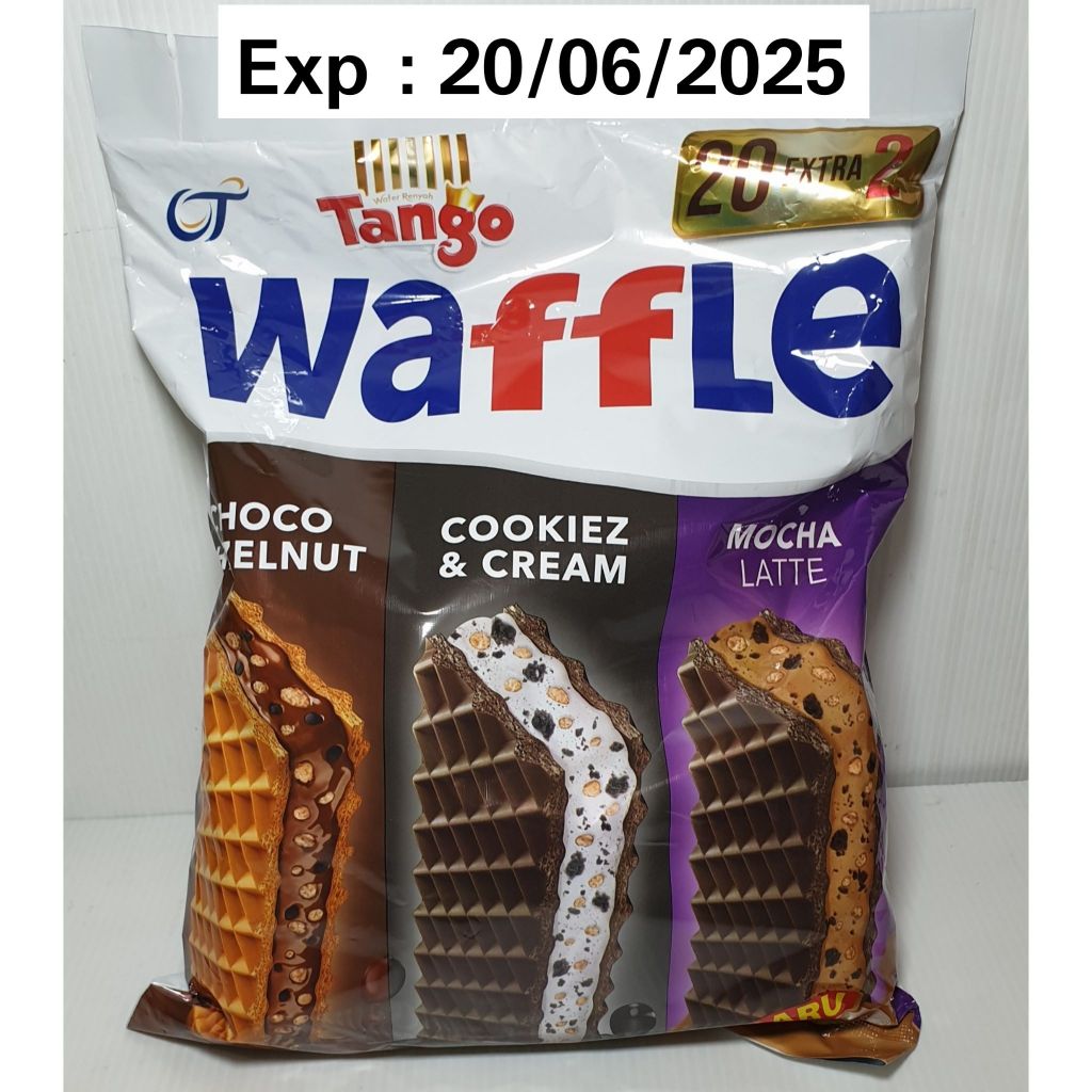 

TANGO WAFFLE 3 in 1 Isi 20+2 pc Choco Hazelnut / Cookiez / Mocha Latte