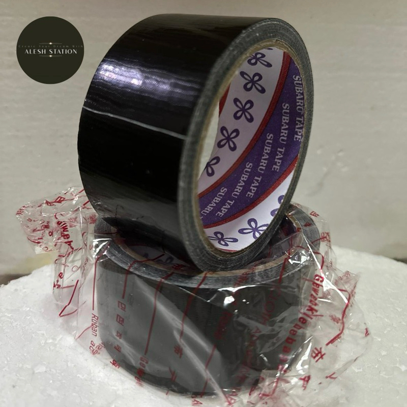 LAKBAN KAIN HITAM / LAKBAN LINEN HITAM 2 INCH / 48mm SUBARU