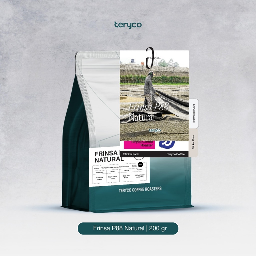 

Teryco Roaster - 200gr / Frinsa P88 Natural 200 gram / Filter Cofffe / Kopi Arabika
