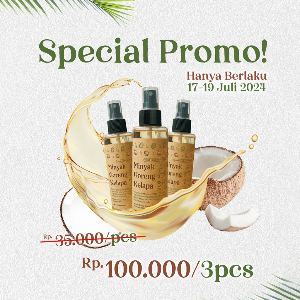 

Bundling Package! Acaloca Coconut Oil Spray 150 ml (3 pcs)