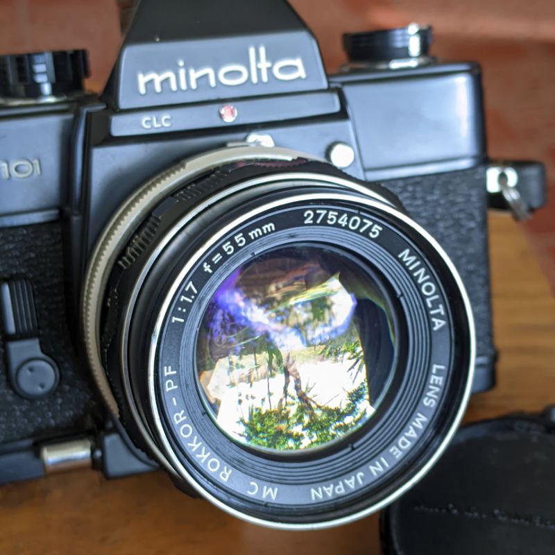 Kamera analog Minolta SRT 101 black mulus cakep