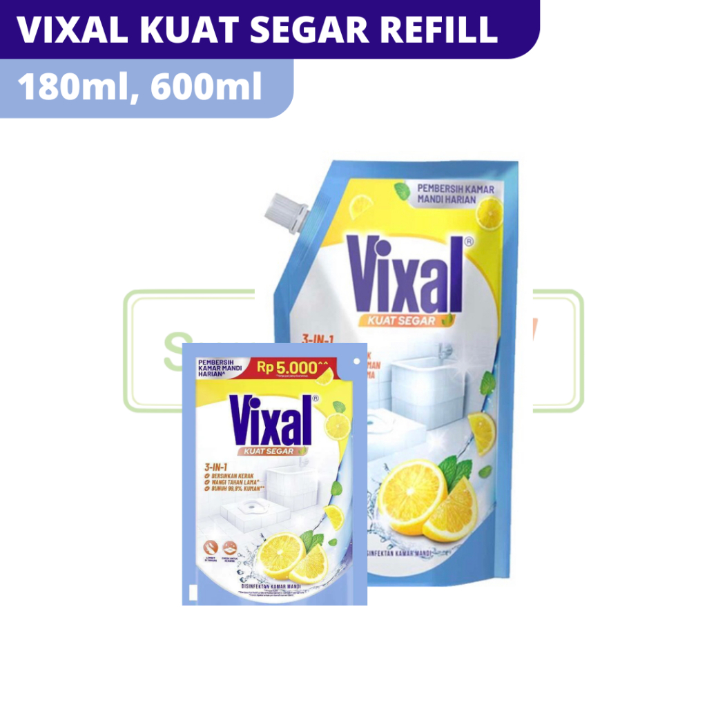 VIXAL KUAT SEGAR POUCH REFILL 180ml dan 600ml