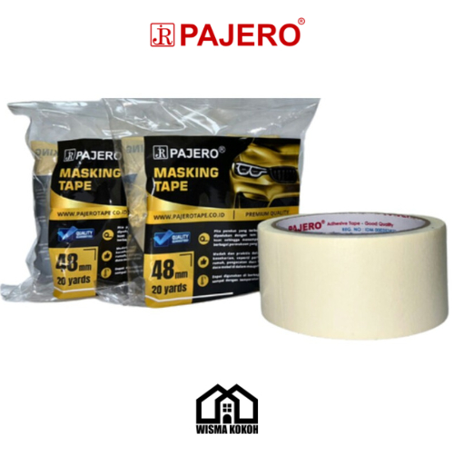 

1 DOS (12 PCS) PAJERO ISOLASI KERTAS / MASKING TAPE 48Mm X 20Yard