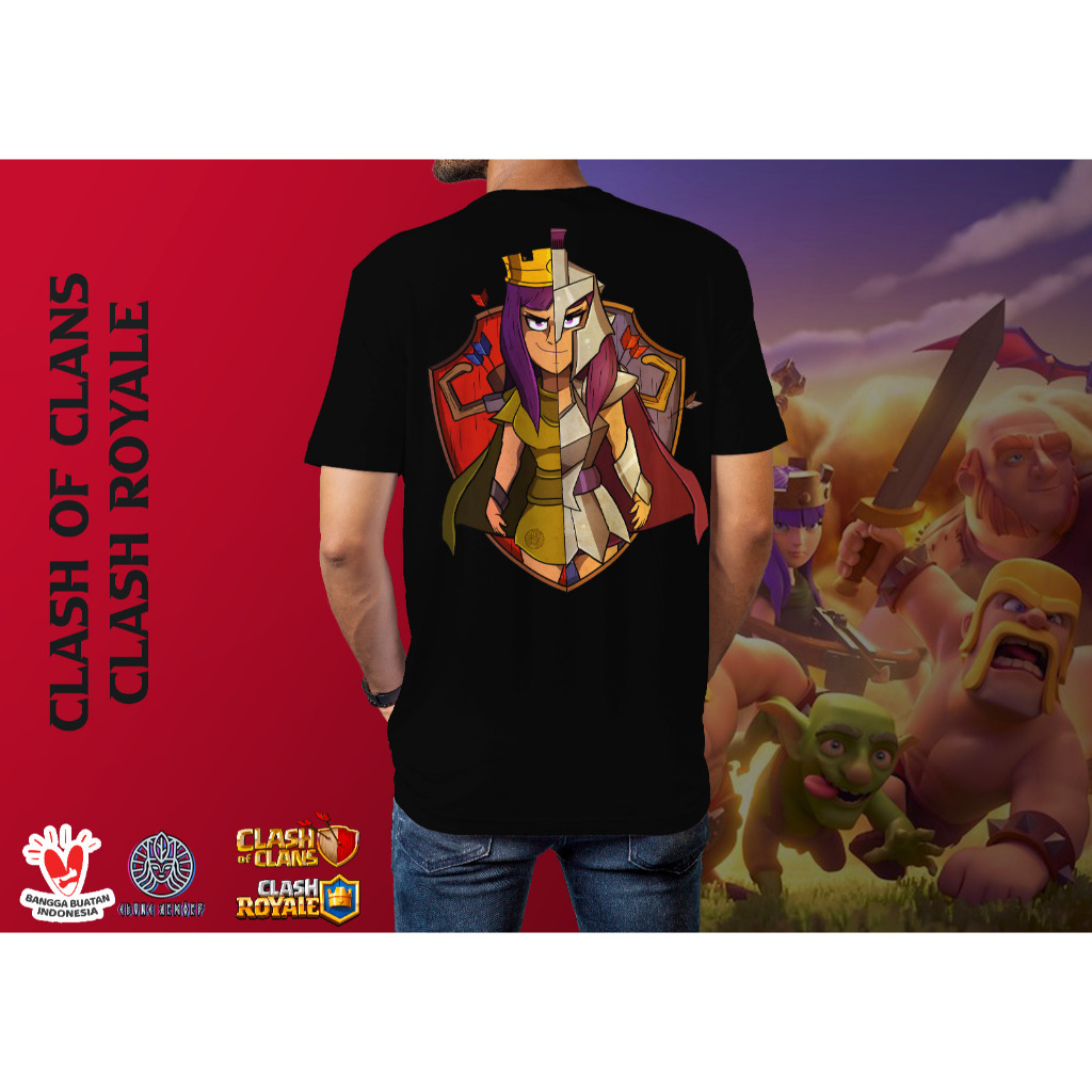 Kaos Baju Clash of Clans Clash Royale Archer King Gladiator