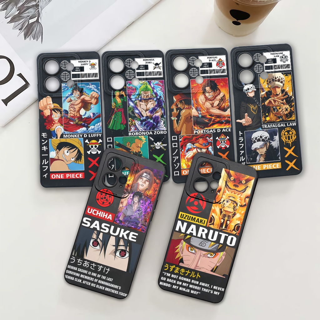 Casing Xiao-mi Redmi Note 13 13c 12 4G 12c Pro Po-co X5 X6 5G Motif Anime Soft Case Karakter Terbaru