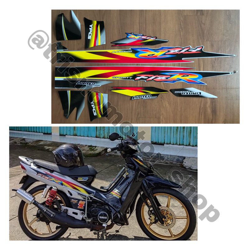 Striping stiker Sticker FIZ Fiz R LE dual tone Silver Hitam Lis List polet Body Motor fiz r F1Z R Du