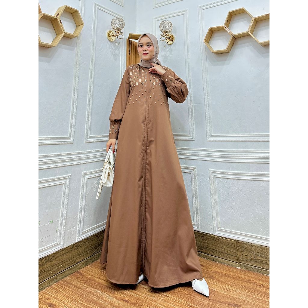Barazaki Collection - Zayna Dress Hikmat by Bayobali - Baju Gamis Wanita Model Terbaru Bahan Toyobo 