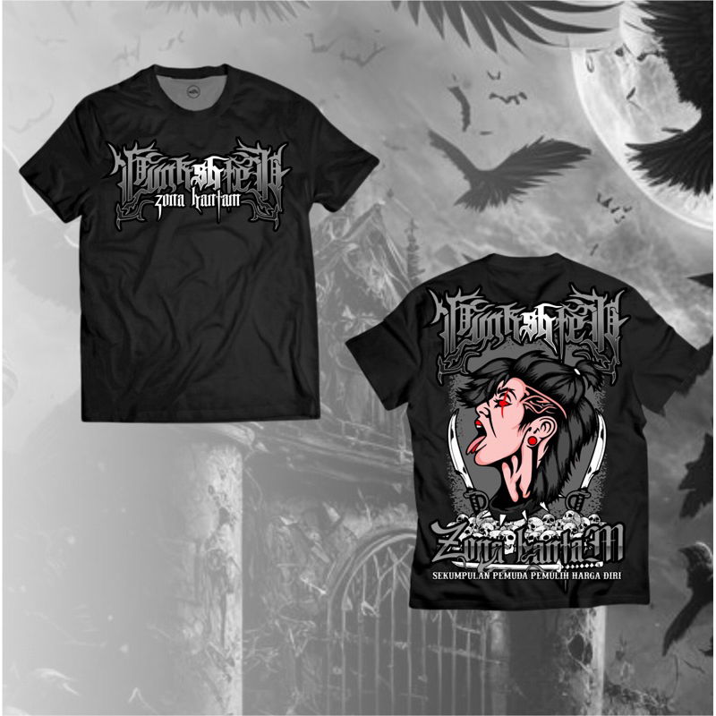 Kaos PSHT Punkshter Zona Hantam Sekumpulan Pemuda Pemulih Harga Diri Sablon DTF