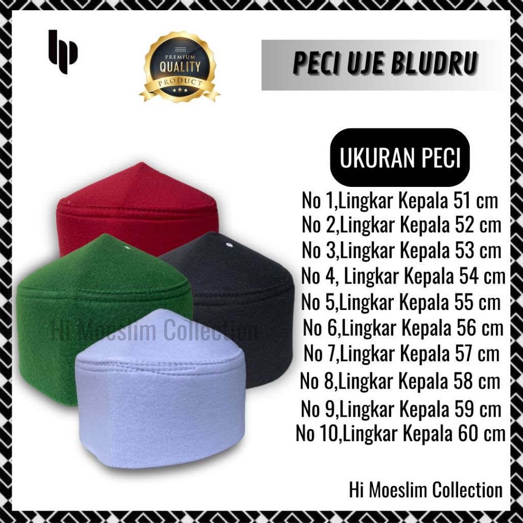 Peci Uje Peci Bludru Peci Uje Polos songko Kopyah TERMURAH