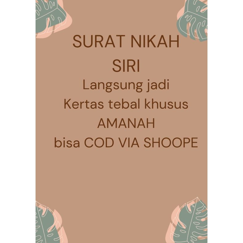 

jasaaaa kertassse nikahheee siirihhhh siriiie