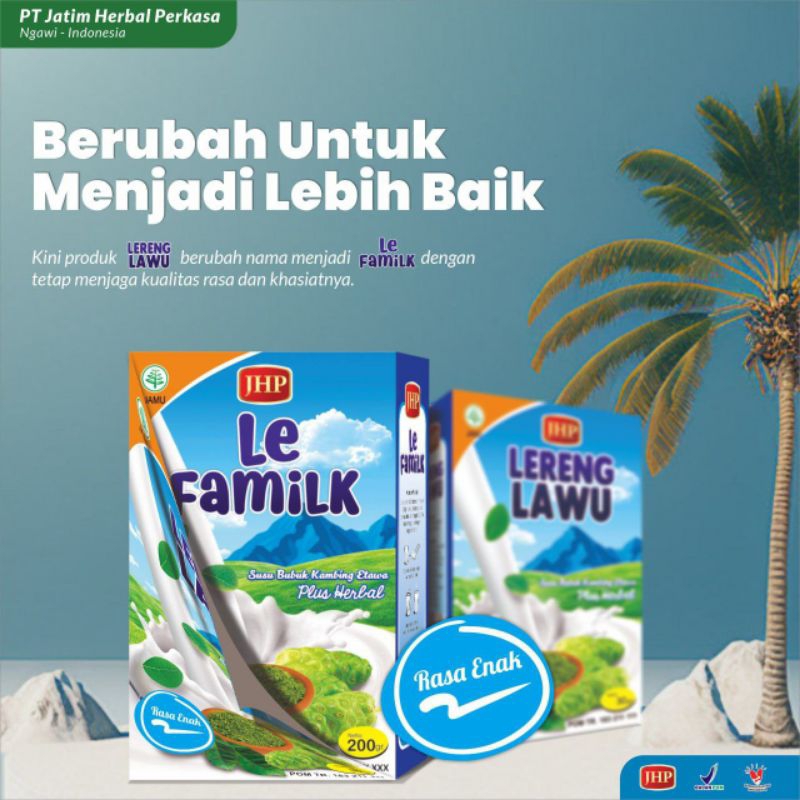 

Grosir 50 dus lereng lawu/ Lefamilk susu kambing plus herbal