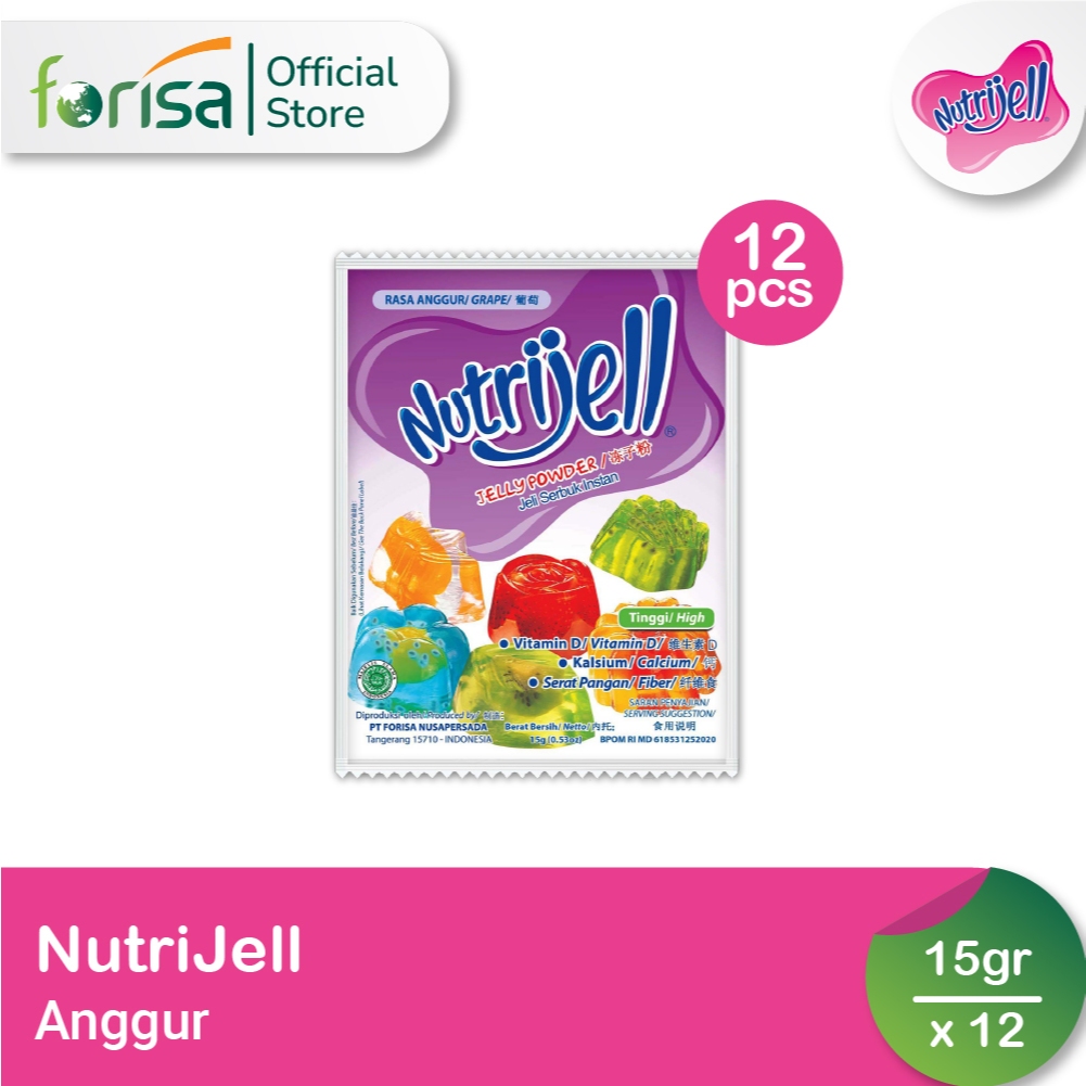 

Nutrijell Reguler Anggur 15 gr 12 pcs