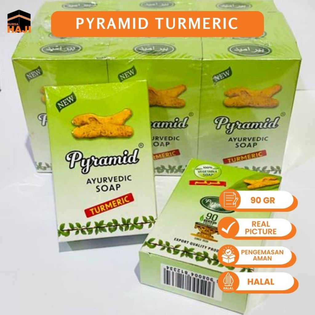 GROSIR Sabun Pyramid 1 Lusin Turmeric & Nalpamara Sabun Arab Viral Sabun Herbal
