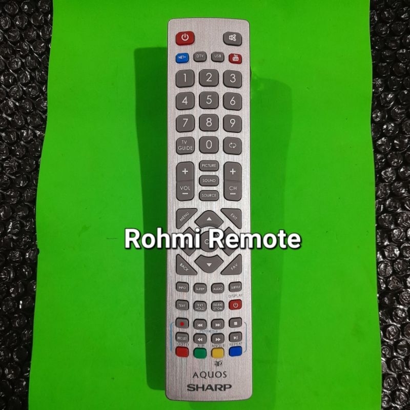 REMOTE REMOT SMART TV SHARP AQUOS 3D NET PLUS 4K ORIGINAL ASLI