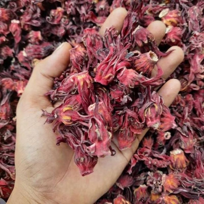 

Bunga Rosella 500gr / Teh Bunga Rosela / Bunga Buah Angrem / Bunga angrem