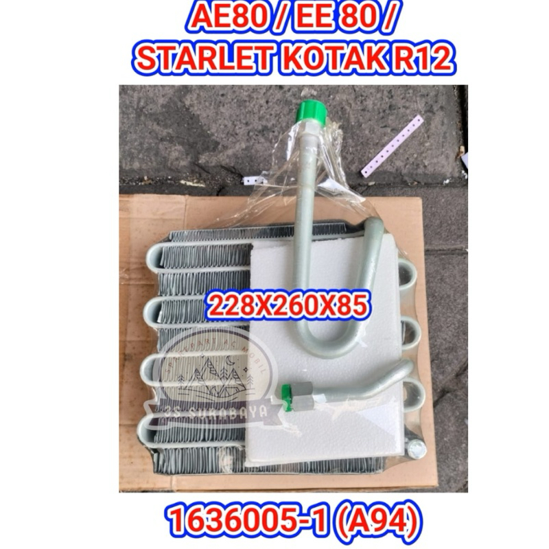 Evaporator Starlet Kotak R12 AE80 EE80 Ac Mobil AE 80 EE 80 Evap Cooling Coil (Baru/New)
