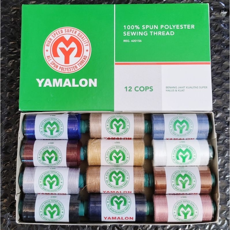 Benang Jahit YAMALON Warna Isi 12 Pcs/1 Lusin ( grosir )