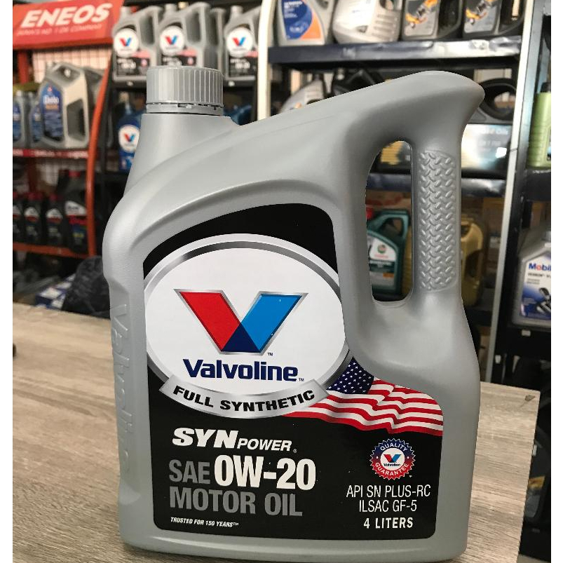 VALVOLINE SYNPOWER SAE 0W/20 0W-20 0W20 / SN PLUS / OLI FULL SYNTHETIC / OLI VALVOLINE