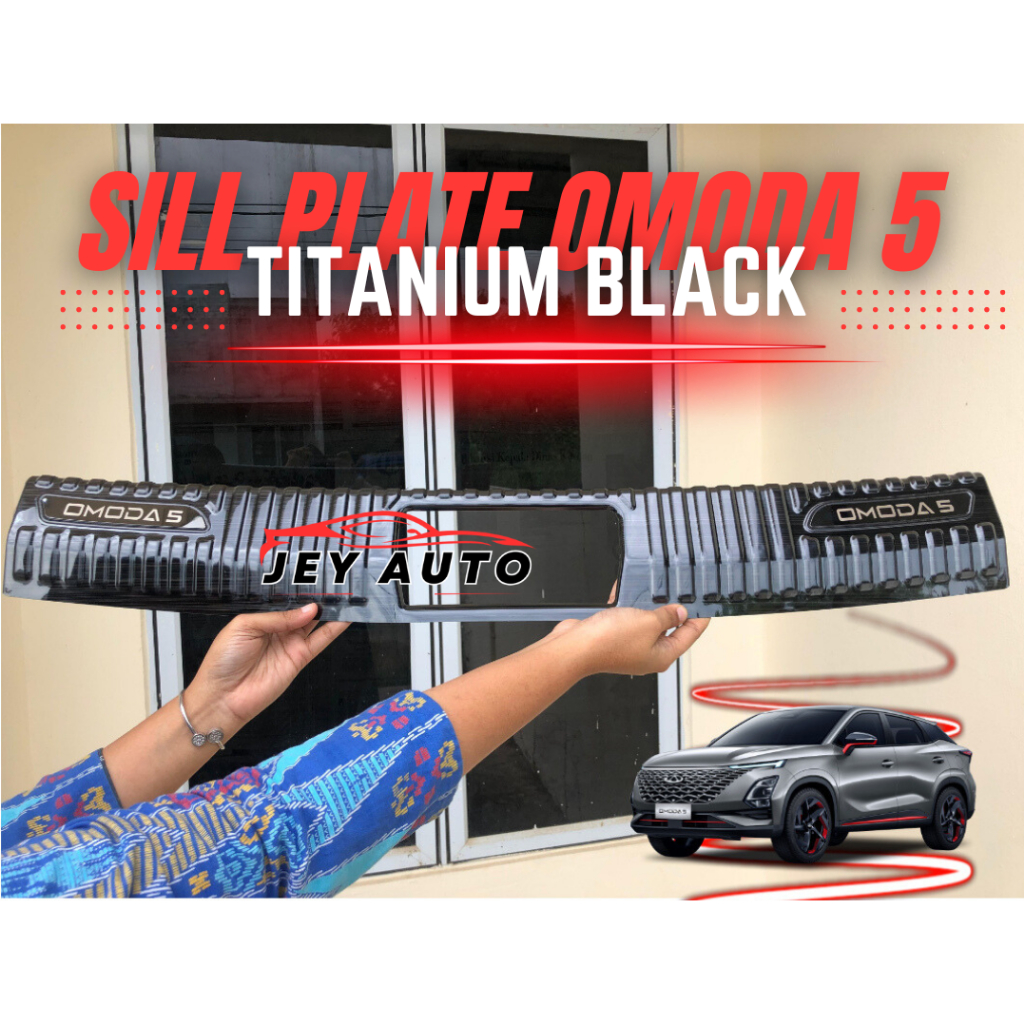 Sill Plate Omoda 5 Pintu dan bagasi TITANIUM BLACK / aksesoris omoda 5