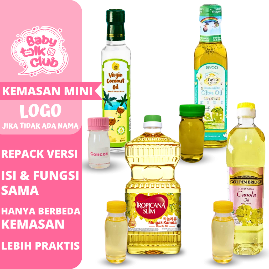 

Kemasan Repack Minyak MPASI Lemak Tambahan Makanan Pendamping Penambah Berat Badan