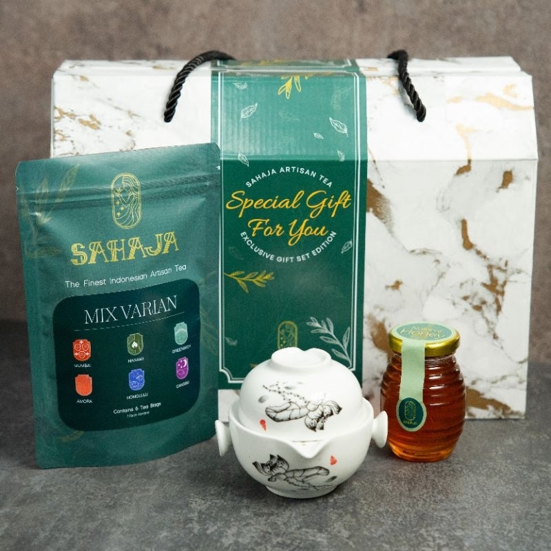 

Exclusive Gift Set by Sahaja (YAN-CHA TEA SET) - Hampers,Gift,Hadiah,Tea set