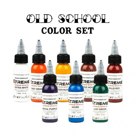 Xtreme Tinta Tato, Xtreme Old School Color Tattoo 1 oz (8pcs)