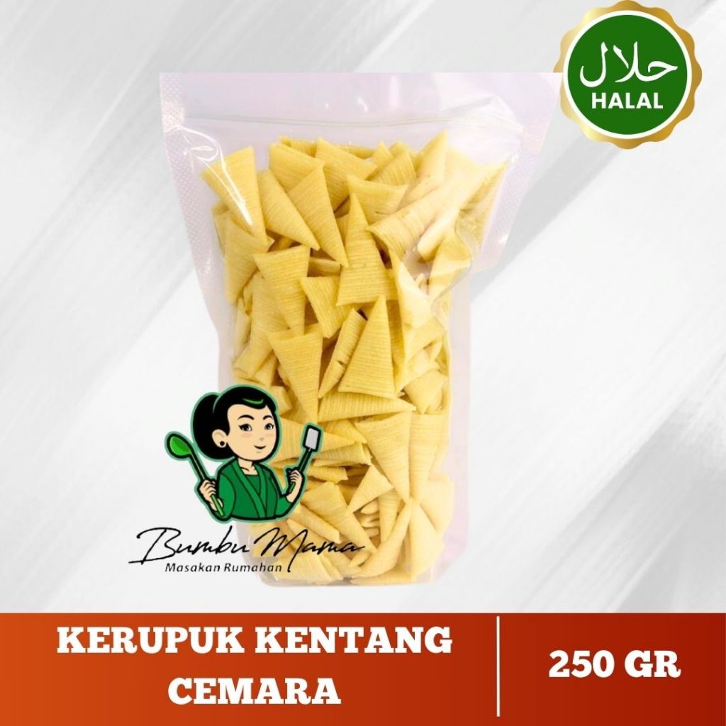 

Kerupuk Kentang Cemara Mentah 250gr / Keripik Kentang / Halal