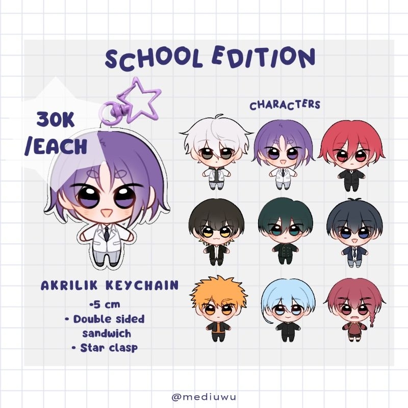 [Blue Lock] Acrylic Keychain Blue Lock