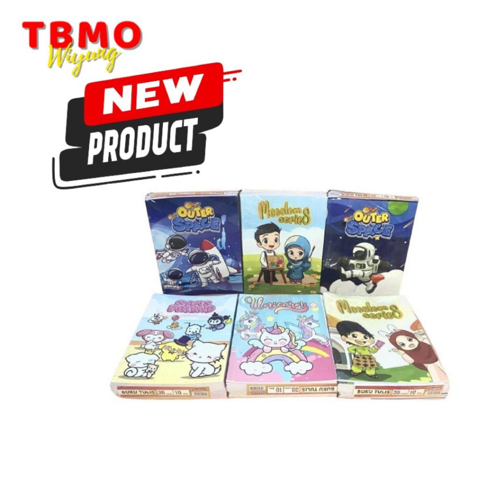 

Tbmo (Pack) Buku Tulis Eselon Eb 38 Fancy/Cewek Isi 10 Pcs